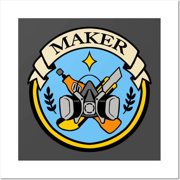 Maker Costumer Badge of Honor Wall Art by aimeekitty